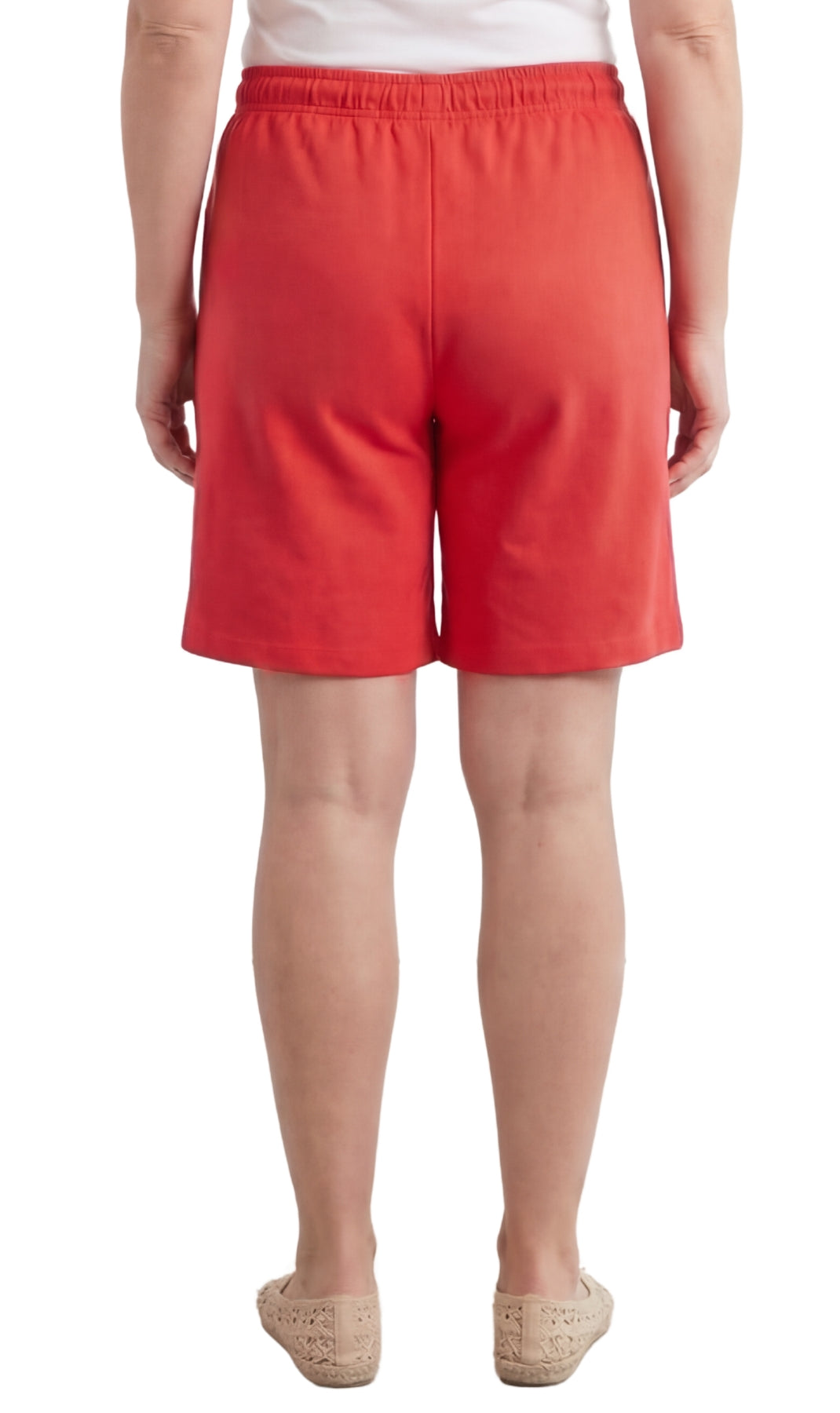Women's Interlock Knit cotton Shorts with Elastic Waist and Adjustable Drawstring | Tracy's Unique Place