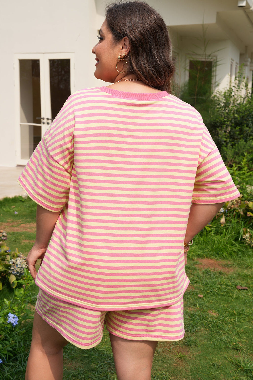 Lilliana Stripe Boxy PLUS Set | Tracy's Unique Place