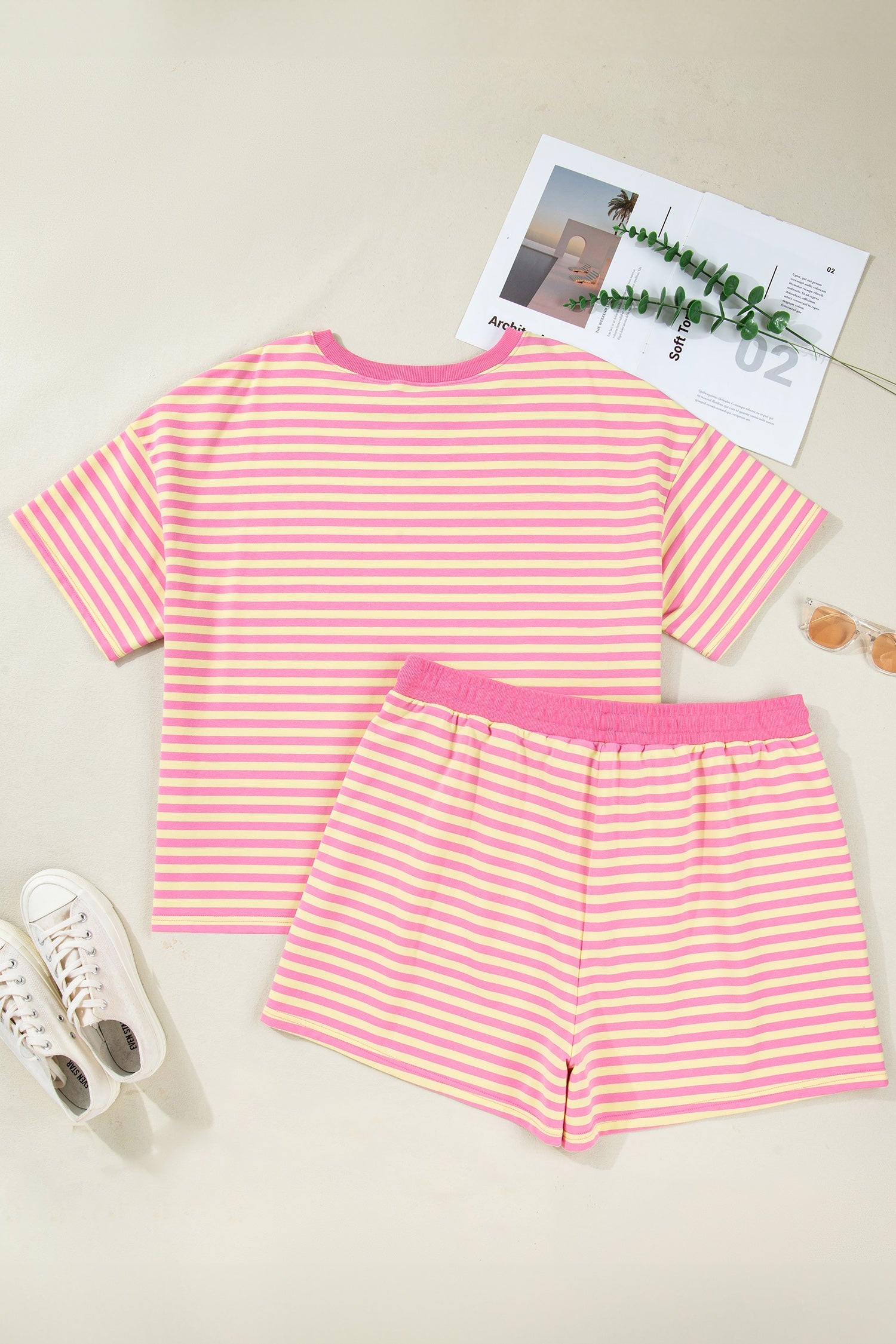 Lilliana Stripe Boxy PLUS Set | Tracy's Unique Place