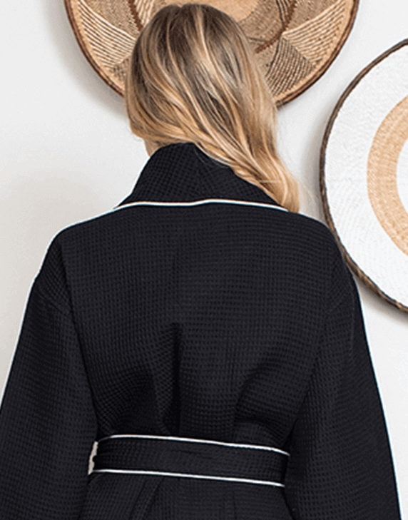 Knee-Length Waffle Women's Robe | Tracy's Unique Place