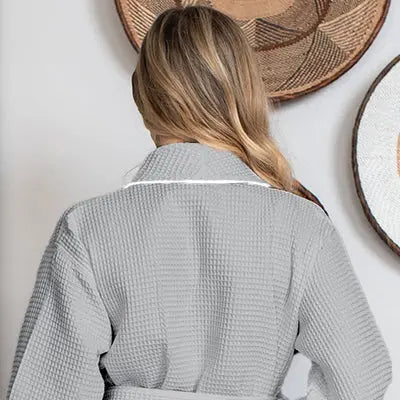 Knee-Length Waffle Women's Robe | Tracy's Unique Place