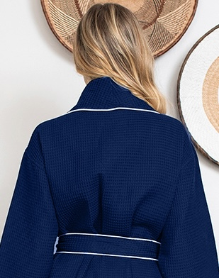 Knee-Length Waffle Women's Robe | Tracy's Unique Place