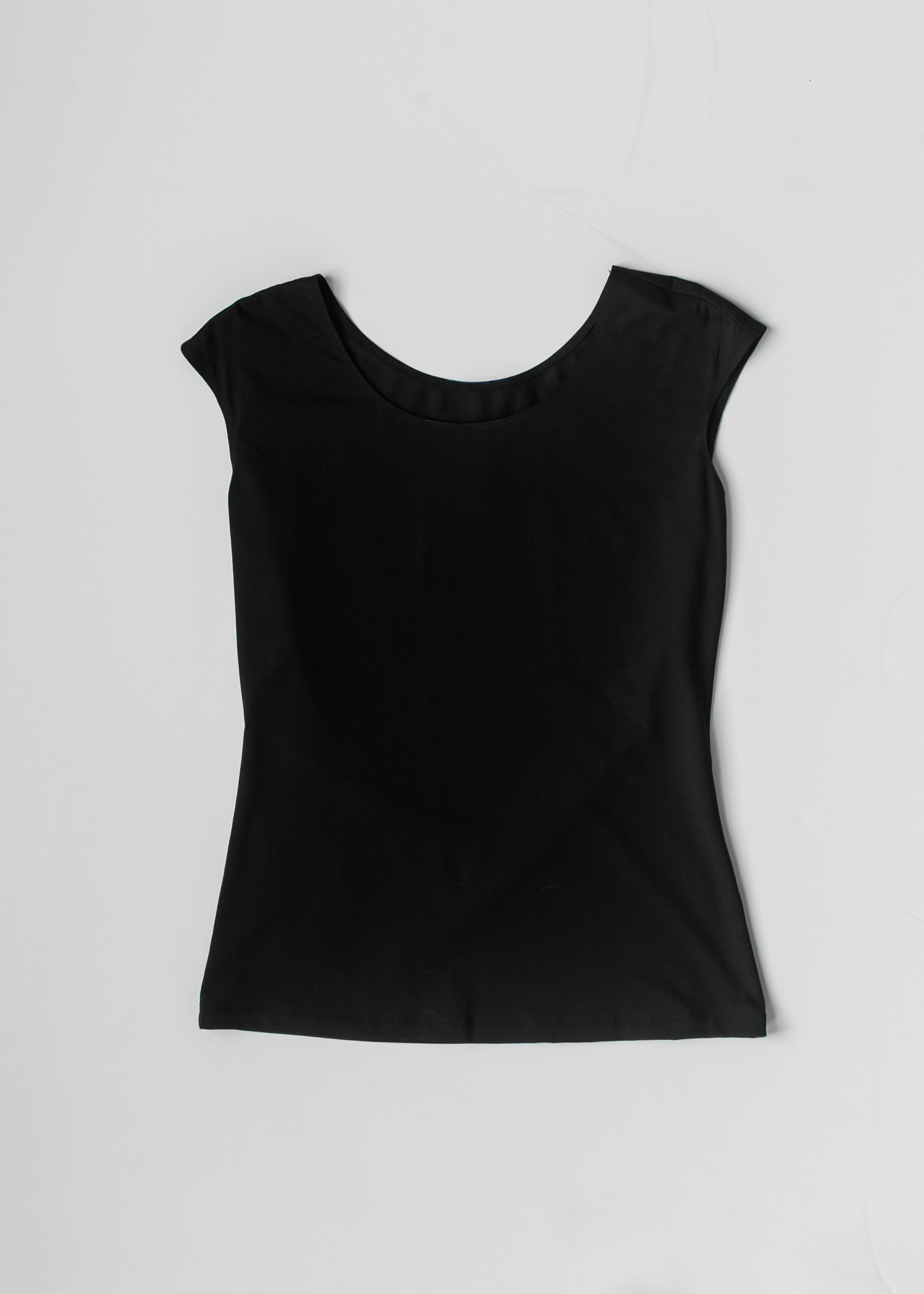 Classic Black Cap Sleeve Tank | Tracy Unique Place