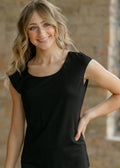 Classic Black Cap Sleeve Tank | Tracy Unique Place