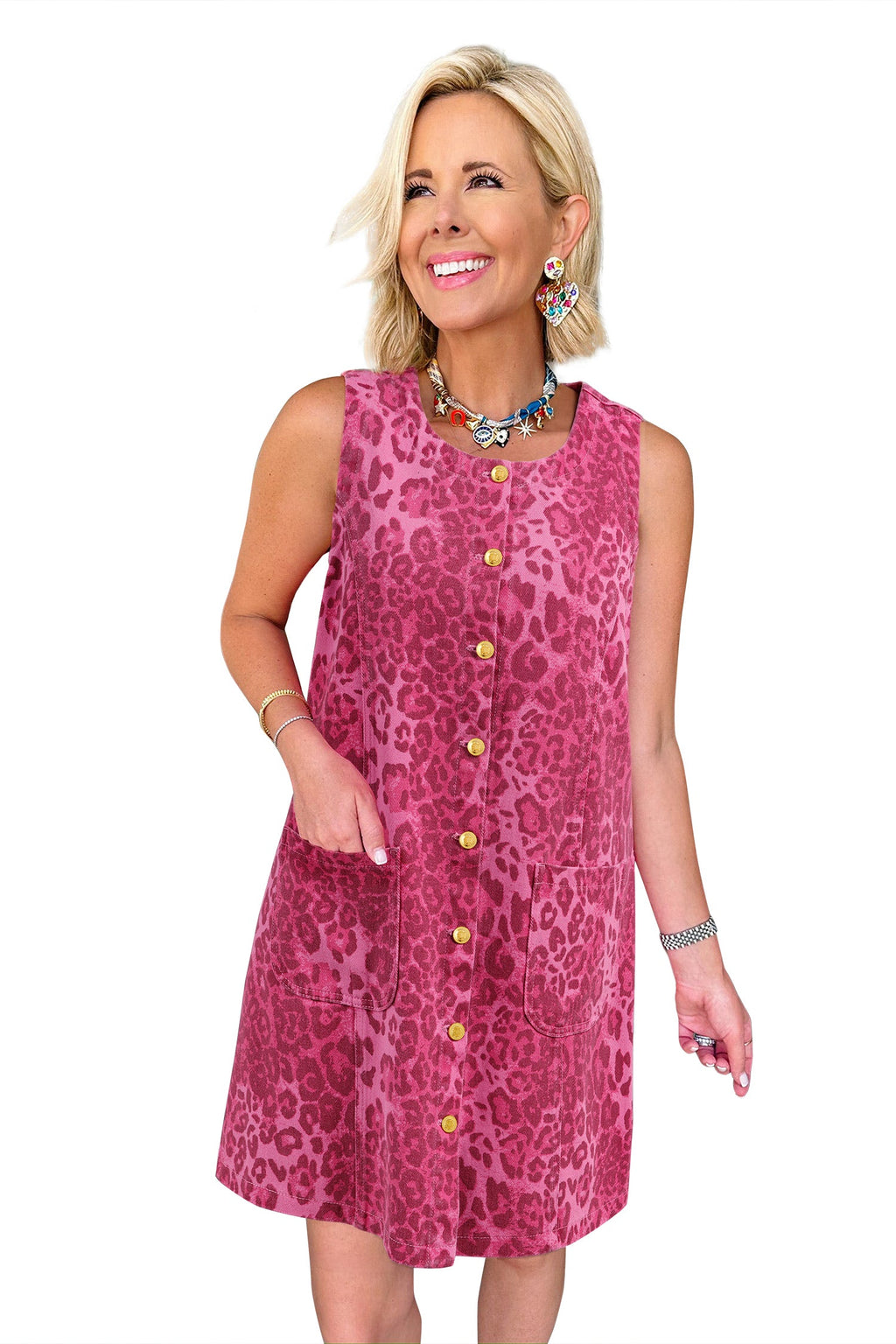 Phoebe Shift Sleeveless Dress | Tracy's Unique Place