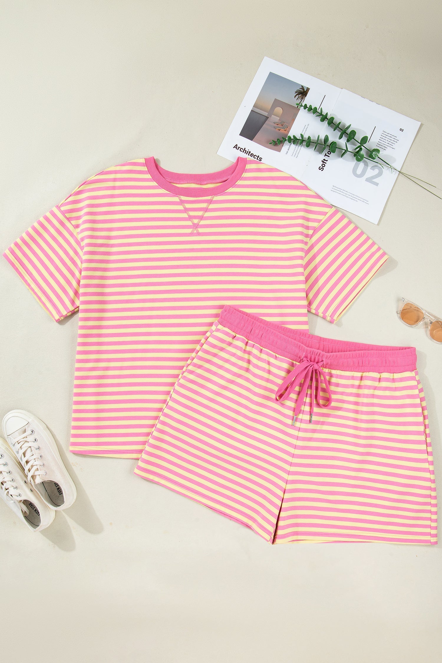 Lilliana Stripe Boxy PLUS Set | Tracy's Unique Place