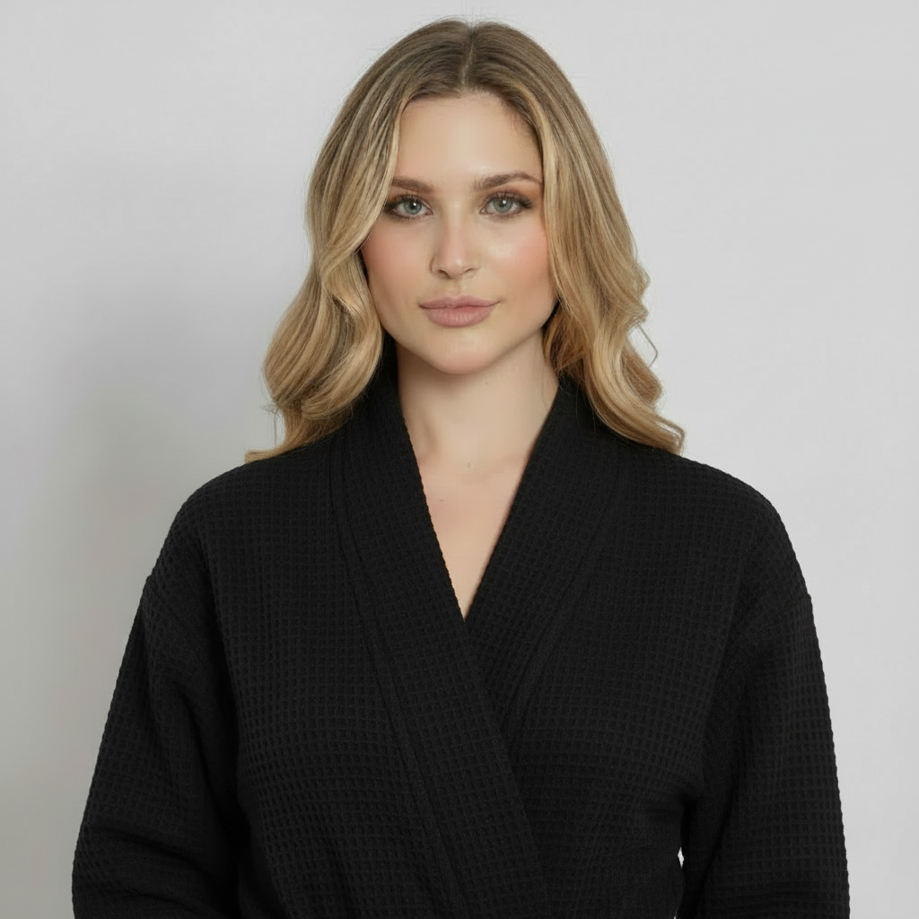 Knee-Length Waffle Women's Robe | Tracy's Unique Place