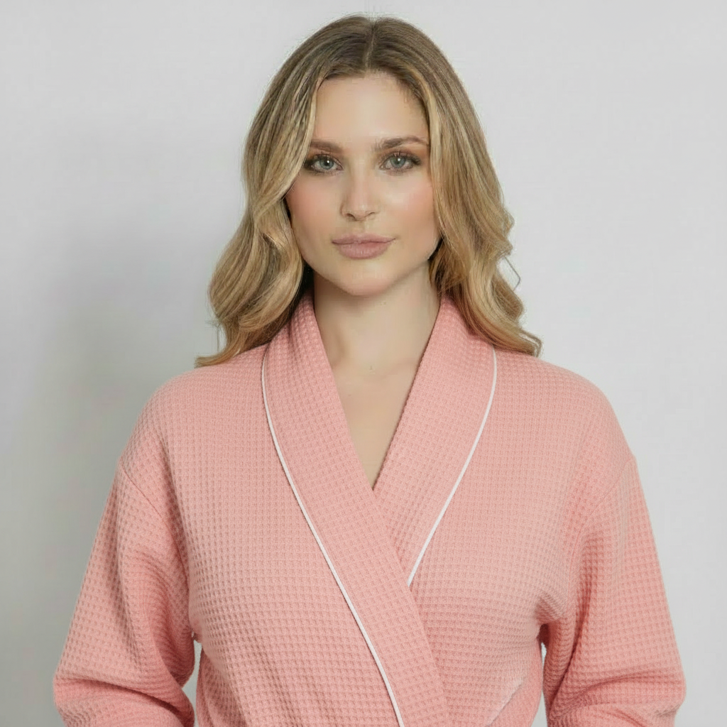 Knee-Length Waffle Women's Robe | Tracy's Unique Place