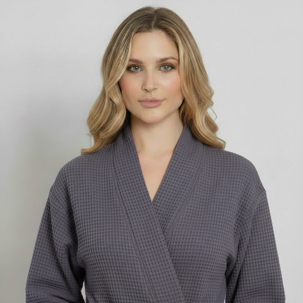 Knee-Length Waffle Women's Robe | Tracy's Unique Place