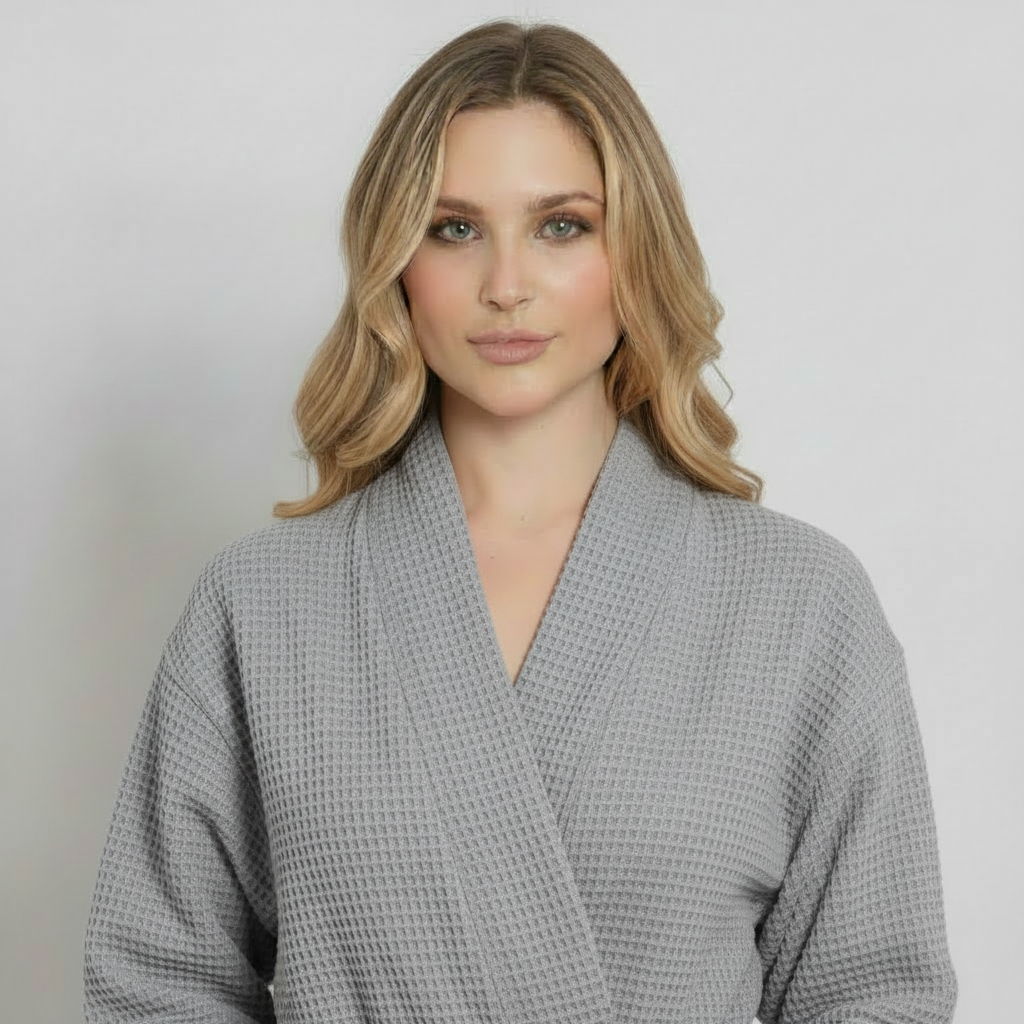 Knee-Length Waffle Women's Robe | Tracy's Unique Place