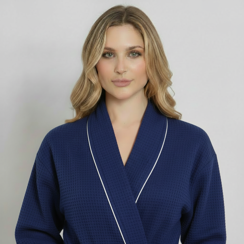 Knee-Length Waffle Women's Robe | Tracy's Unique Place