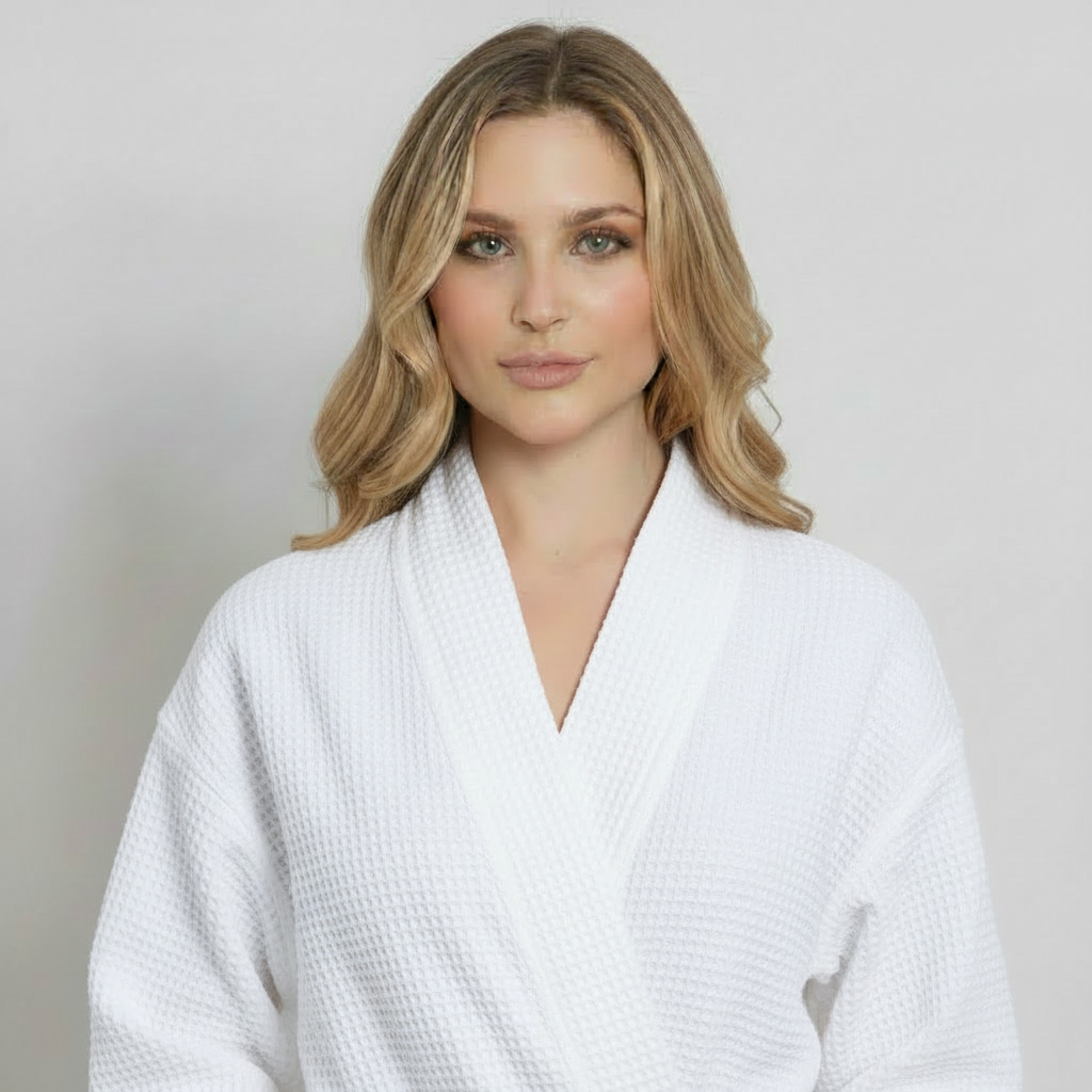 Knee-Length Waffle Women's Robe | Tracy's Unique Place