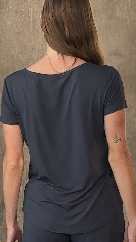 Women’s Bamboo Lounge Short Sleeve T-Shirtit | tracy's Unique Place