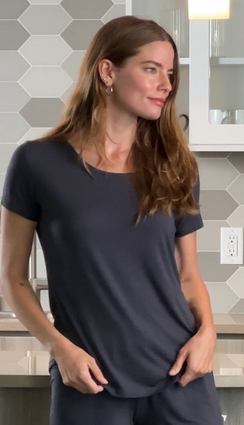 Women’s Bamboo Lounge Short Sleeve T-Shirtit | tracy's Unique Place
