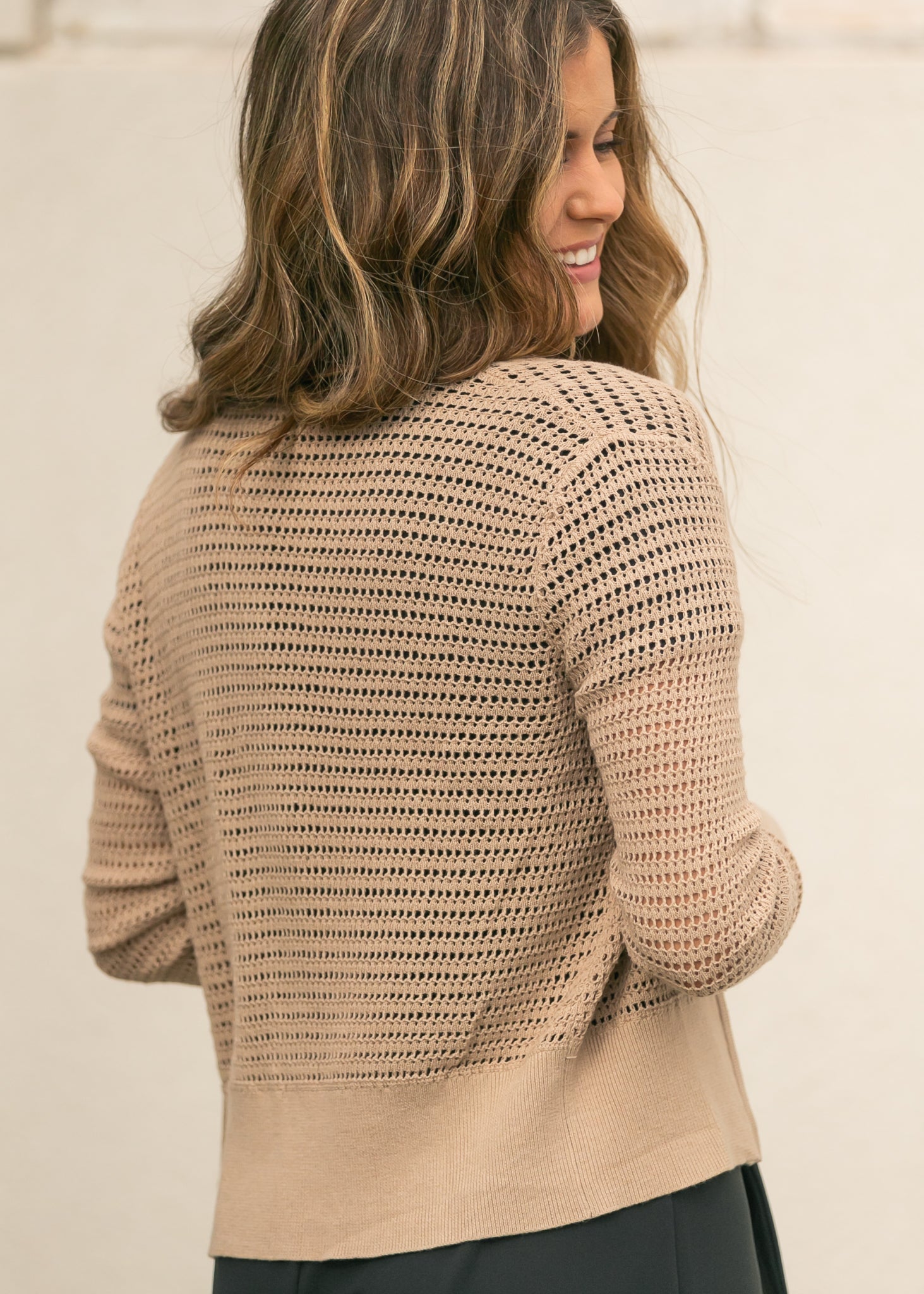 Tate Crochet Open Knit Cardigan | Tracy's Unique Place