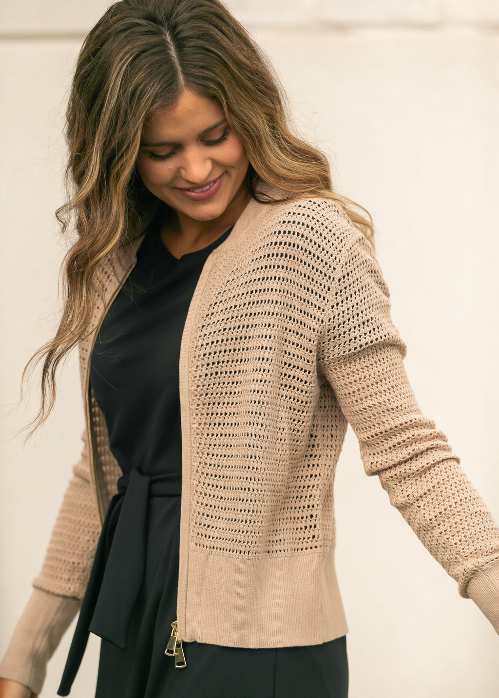 Tate Crochet Open Knit Cardigan | Tracy's Unique Place