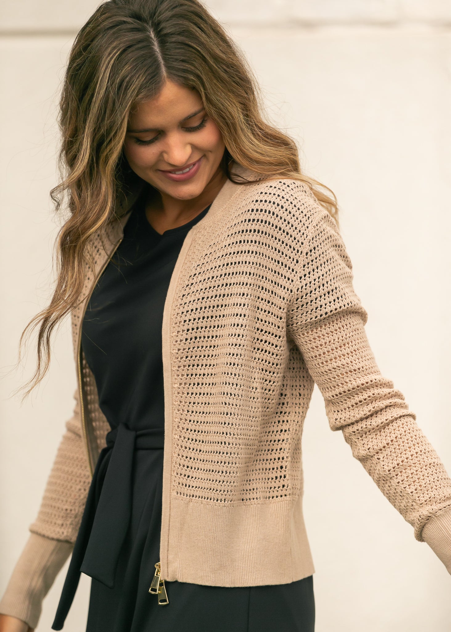 Tate Crochet Open Knit Cardigan | Tracy's Unique Place