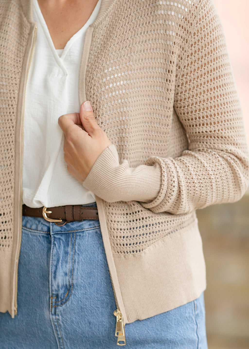 Tate Crochet Open Knit Cardigan | Tracy's Unique Place