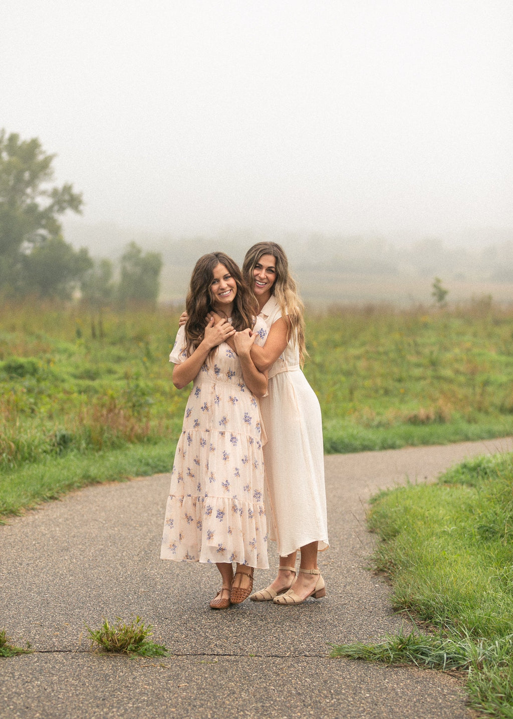Willow Blush Pink Cotton Gauze Midi Dress | Tracy's Unique Place